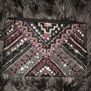 Black and Red Wristlet